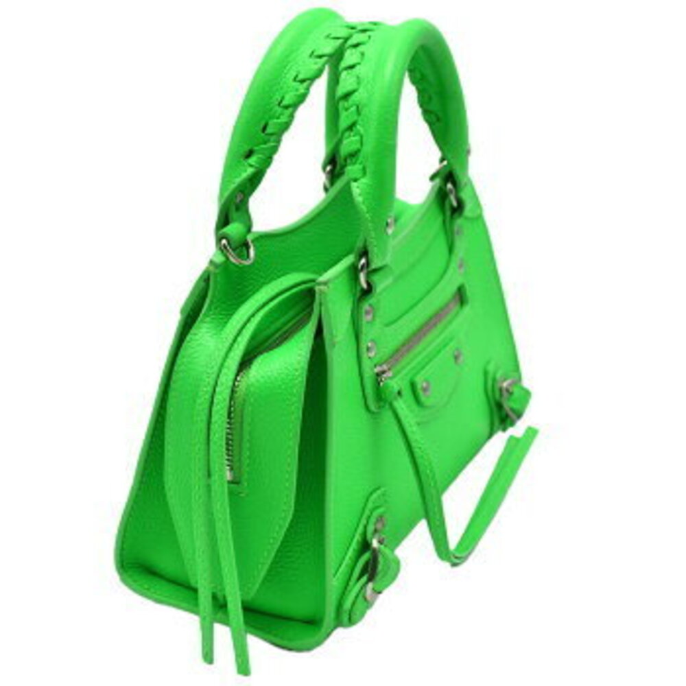 Balenciaga Neo Classic City Green Neogreen Leather Handbag Shoulder Bag - Picture 4 of 6